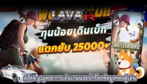 สล็อต g2g808 การเล่นเกมและปกป้องข้อมูลของผู้เล่น